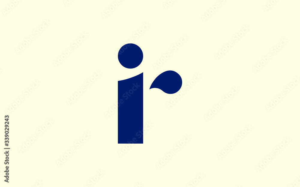 ir or ri and i or r lowercase Letter Initial Logo Design, Vector Template ir or ri and i or r lowercase Letter Initial Logo Design, Vector Template