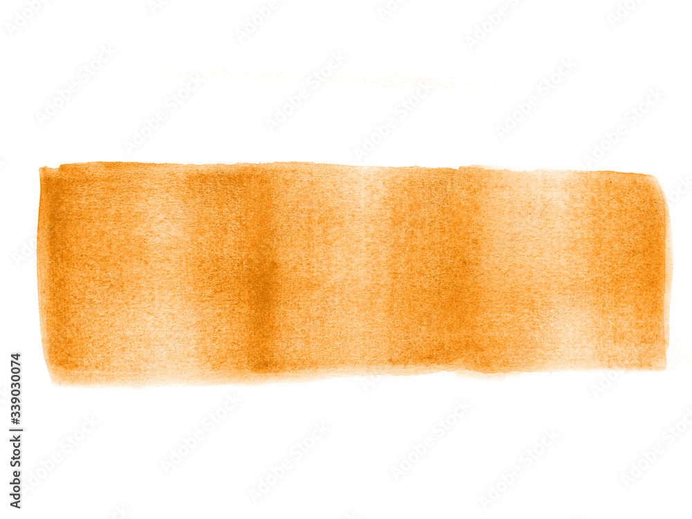 Obraz premium Orange abstract watercolor background. Orange watercolor scribble texture. Abstract watercolor on white background. It is a hand drawn.