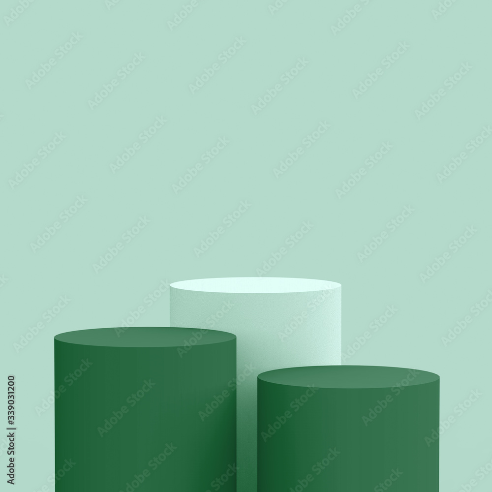 3d Olive green cylinder podium minimal studio background. Abstract 3d geometric shape object illustration render. Display for cosmetic fashion and food natural product. 3d Olive green cylinder podium minimal studio background. Abstract 3d geometric shape object illustration render. Display for cosmetic fashion and food natural product.
