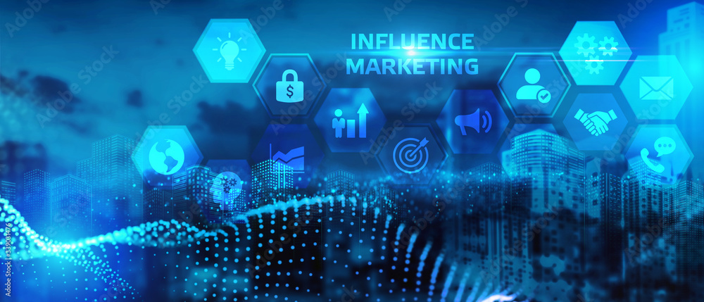 Business, Technology, Internet and network concept. Digital Marketing content planning advertising strategy concept. Influence marketing Business, Technology, Internet and network concept. Digital Marketing content planning advertising strategy concept. Influence marketing