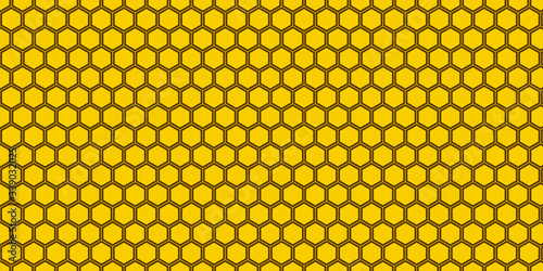 yellow honeycomb pattern background