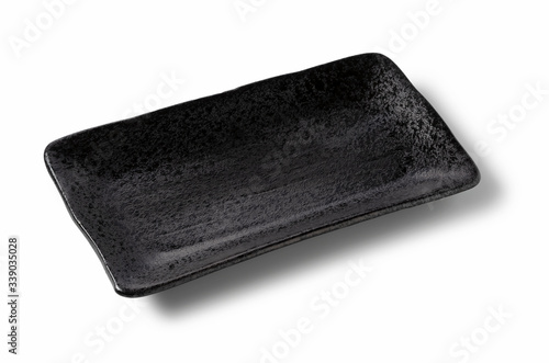 Foto Japanese plate placed on a white background
