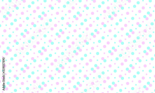 Seamless Diagonal Pattern with Circles - Fabric - Textile - Wallpaper - Background