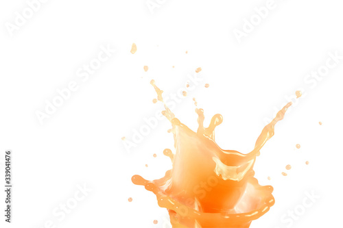 grapefruit juice splash concept. Orange color. Drop levitation. Sweet fruit. Liquid beverage. Healthy drink