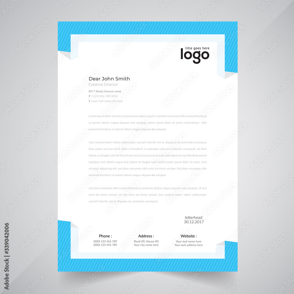 Business style letter head templates for your project design. Business style letter head templates for your project design.