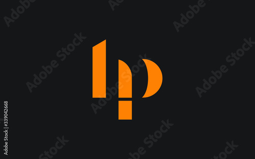 hp or ph and h or p lowercase Letter Initial Logo Design, Vector Template