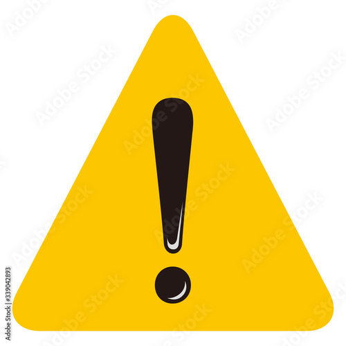 hazard sign icon vector triangle