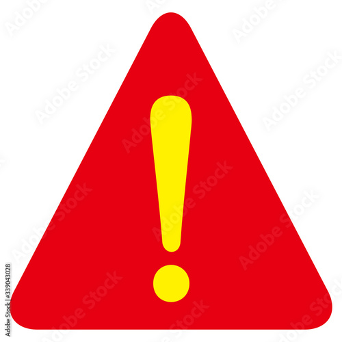 hazard sign icon vector triangle