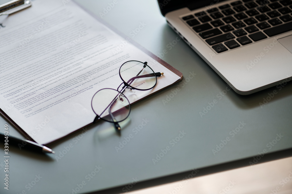 Flat lay of business concept Flat lay of business concept