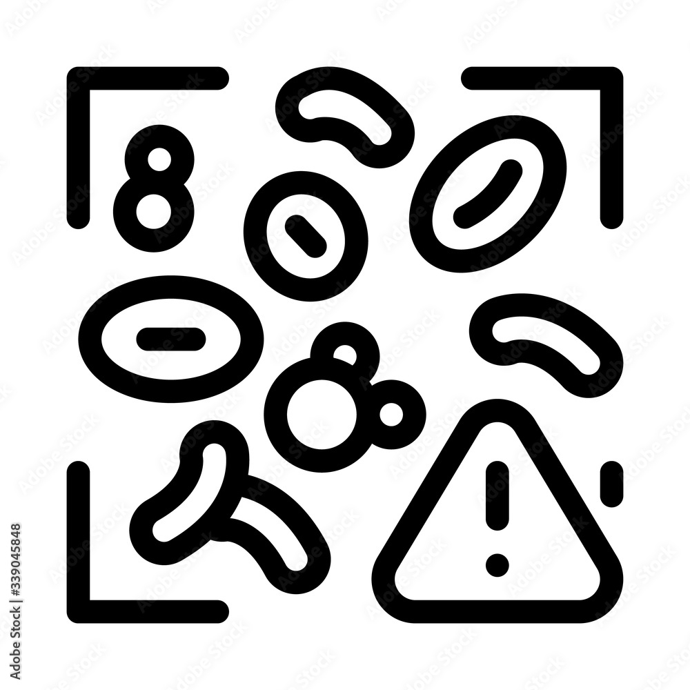 harmful substances in blood icon vector. harmful substances in blood sign. isolated contour symbol illustration harmful substances in blood icon vector. harmful substances in blood sign. isolated contour symbol illustration