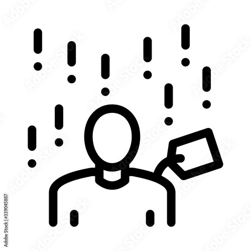 many requirements for person icon vector. many requirements for person sign. isolated contour symbol illustration