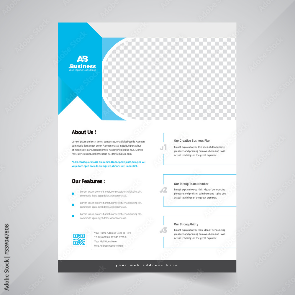 Creative shape Based Corporate Flyer Design Template Creative shape Based Corporate Flyer Design Template