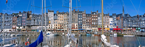 Photography The Inner Harbour at the fishing port of Honfleur in Normandy France