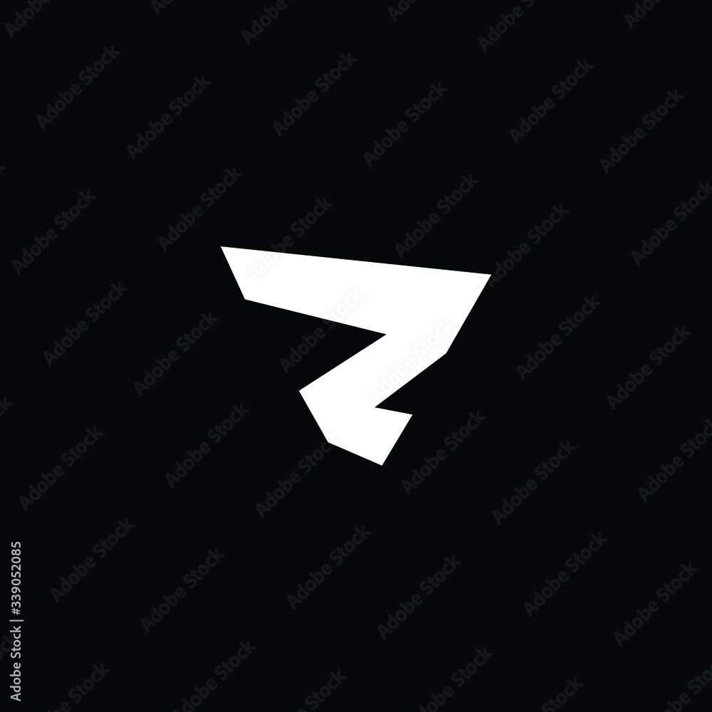 Minimal elegant monogram art logo. Outstanding professional trendy awesome artistic Z ZV VZ initial based Alphabet icon logo. Premium Business logo White color on black background Minimal elegant monogram art logo. Outstanding professional trendy awesome artistic Z ZV VZ initial based Alphabet icon logo. Premium Business logo White color on black background