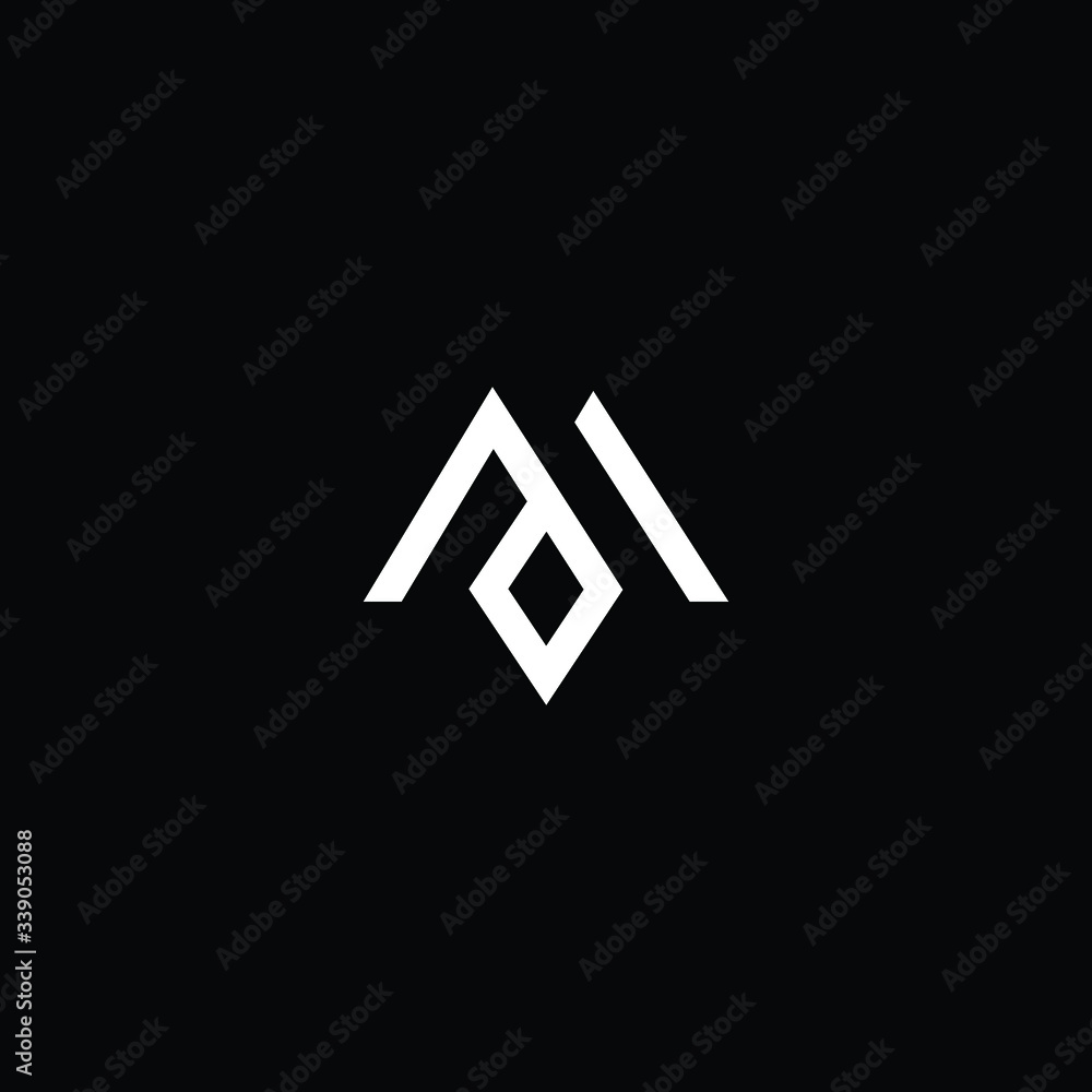 Minimal elegant monogram art logo. Outstanding professional trendy awesome artistic M MO OM MD DM initial based Alphabet icon logo. Premium Business logo White color on black background Minimal elegant monogram art logo. Outstanding professional trendy awesome artistic M MO OM MD DM initial based Alphabet icon logo. Premium Business logo White color on black background
