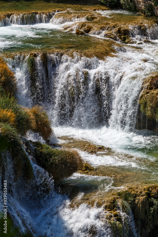 Krka National nature park with lakes and waterfalls, Croatia Krka National nature park with lakes and waterfalls, Croatia