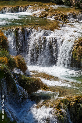 Krka National nature park with lakes and waterfalls, Croatia