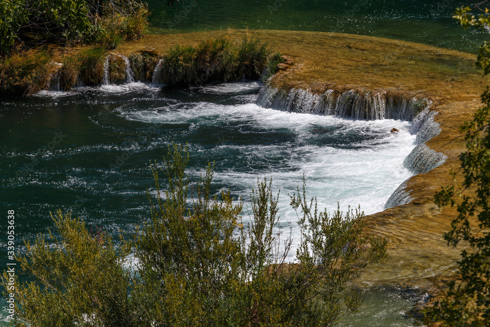 Krka National nature park with lakes and waterfalls, Croatia Krka National nature park with lakes and waterfalls, Croatia