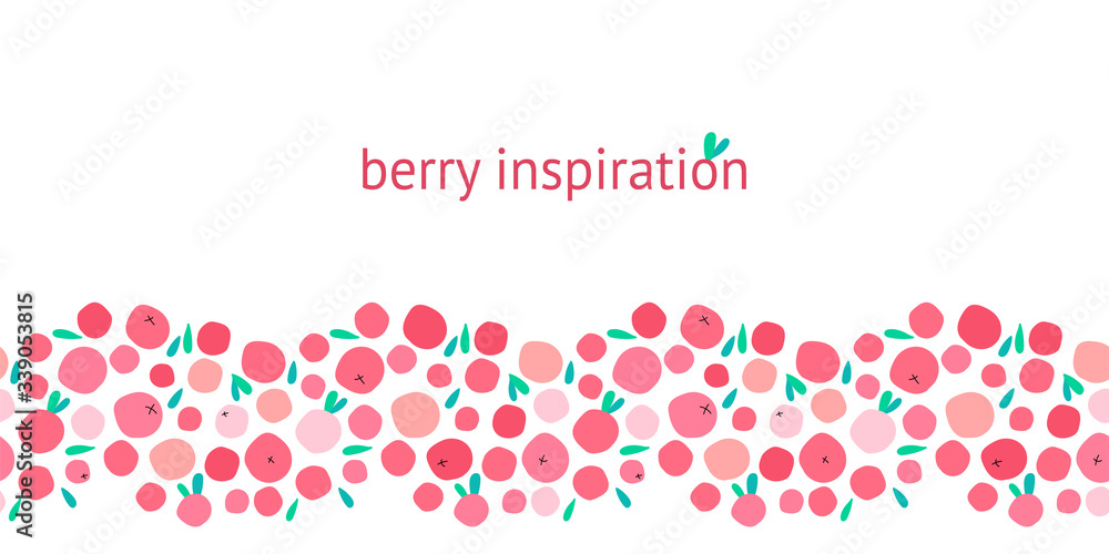 Cranberry seamless template