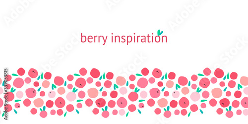 Cranberry seamless template