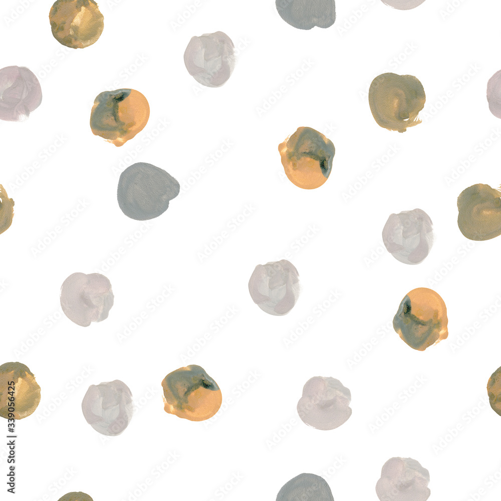 Simple minimalism seamless pattern with gouache pastel color stains, modern style. Simple minimalism seamless pattern with gouache pastel color stains, modern style.
