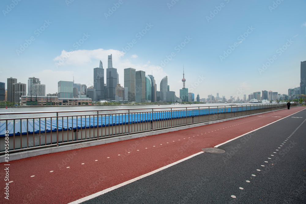 Road and modern architecture in Shanghai