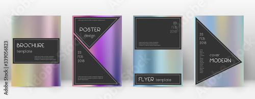 Flyer layout. Black fine template for Brochure, An