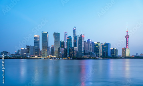 Skyline of modern architectural landscape in Shanghai