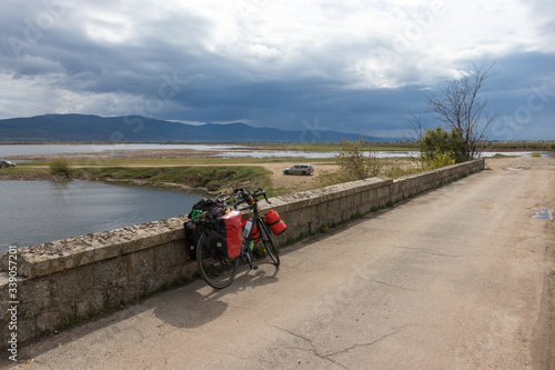 bike on the river