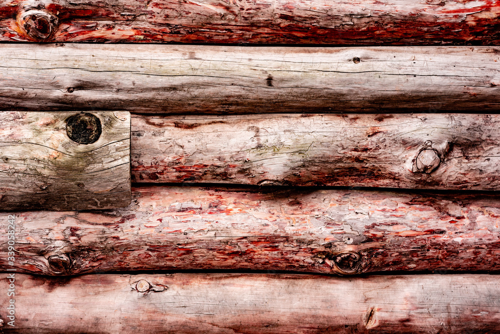 Obraz premium Wooden texture with scratches and cracks. It can be used as a background