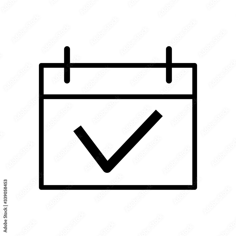 Calendar line icon Calendar line icon