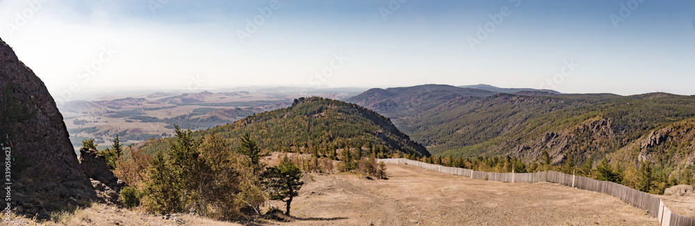 South Ural mountains in the vicinity of Bannoe lake. Metallurgist-magnitogorsk ski resort, republic Bashkortostan, Russia