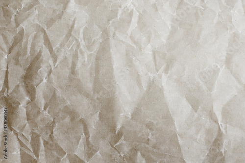 Crumpled white paper textured background