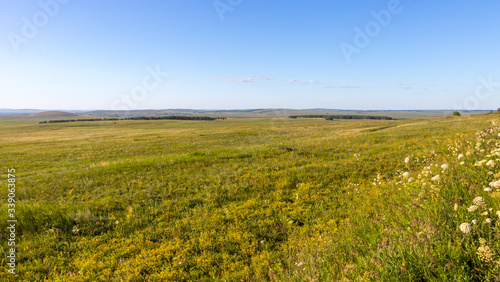 Valley of the Ural river  republic Bashkortostan  Russia