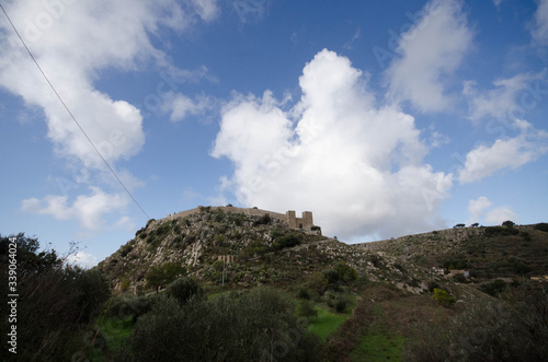 a medieval castle in the abandoned national park