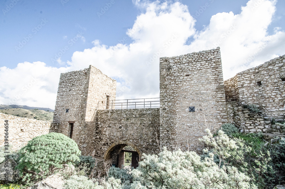 a medieval castle in the abandoned national park