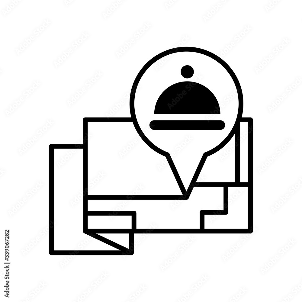 Hotel Location Vector Icon Hotel Location Vector Icon