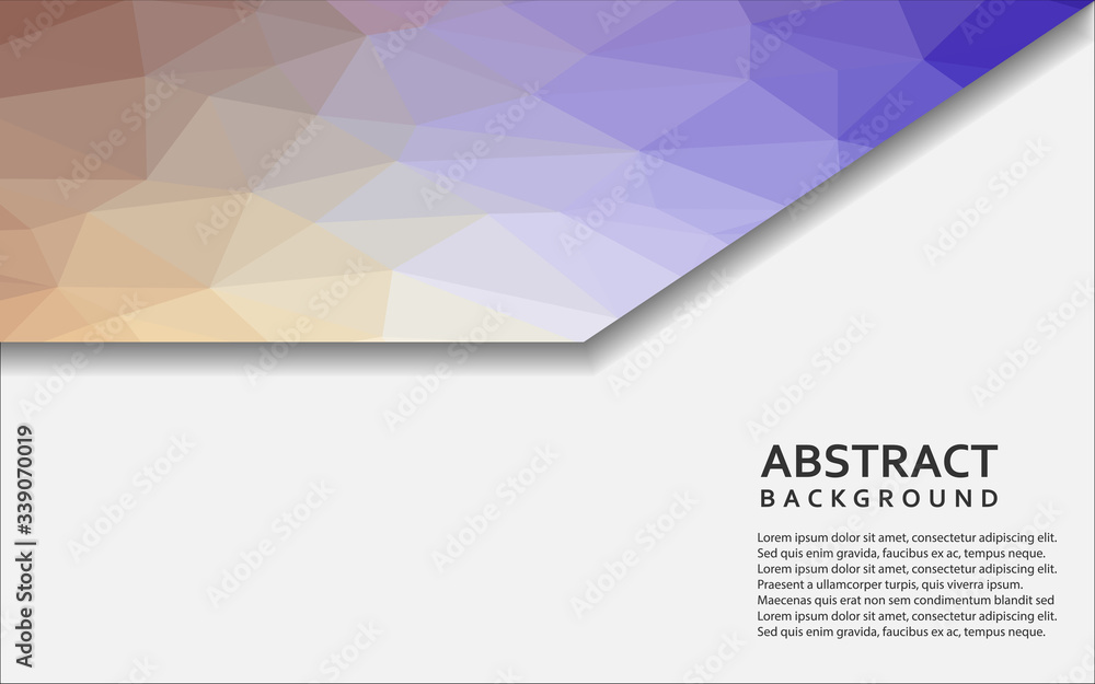 Fototapeta premium Modern colorful mosaic with textured overlap layer background.