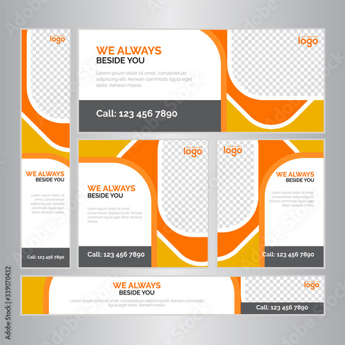  Hospital & Medical Concept Web Banner Set Design.