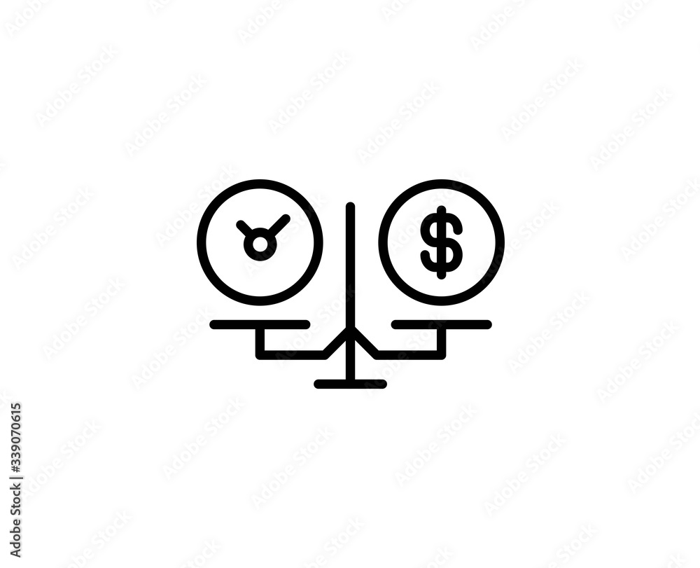 Finance line icon