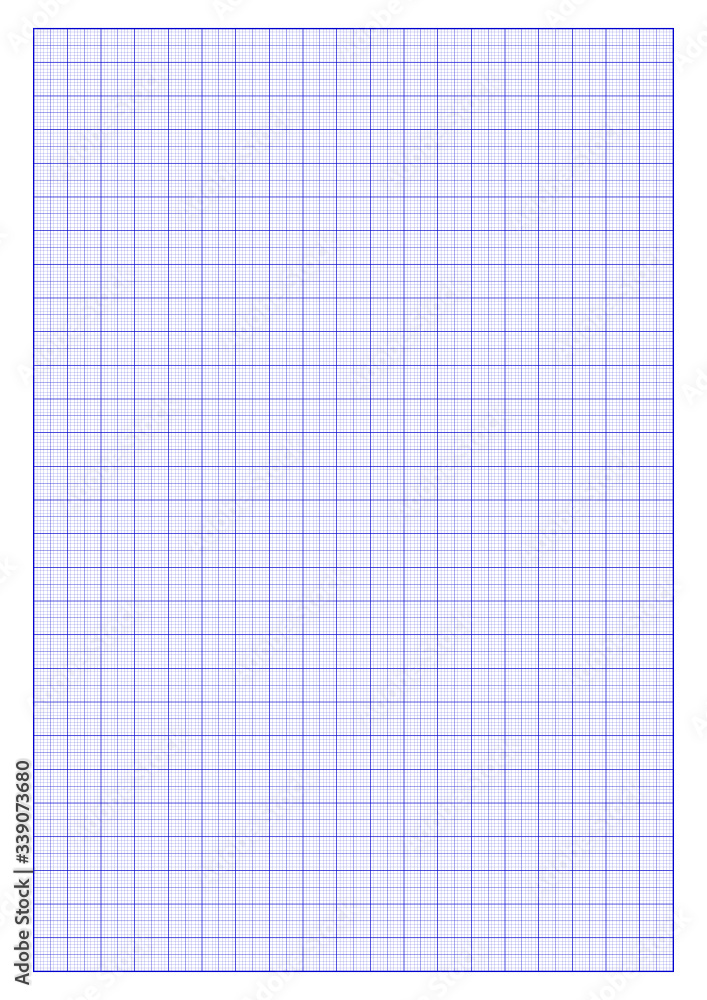 Graph paper A4 With a blue grid border Graph paper A4 With a blue grid border