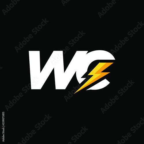Free Download Initial Letter C with Lightning - GFXLoad