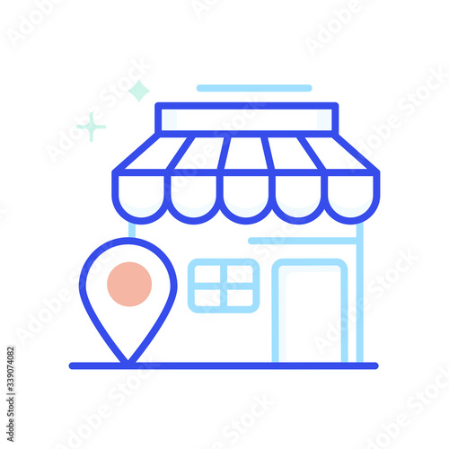 Store Location Vector Icon