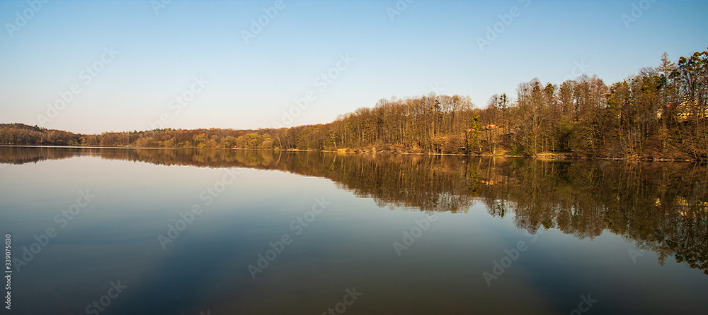 Zermanice water reservoir in Czech republic