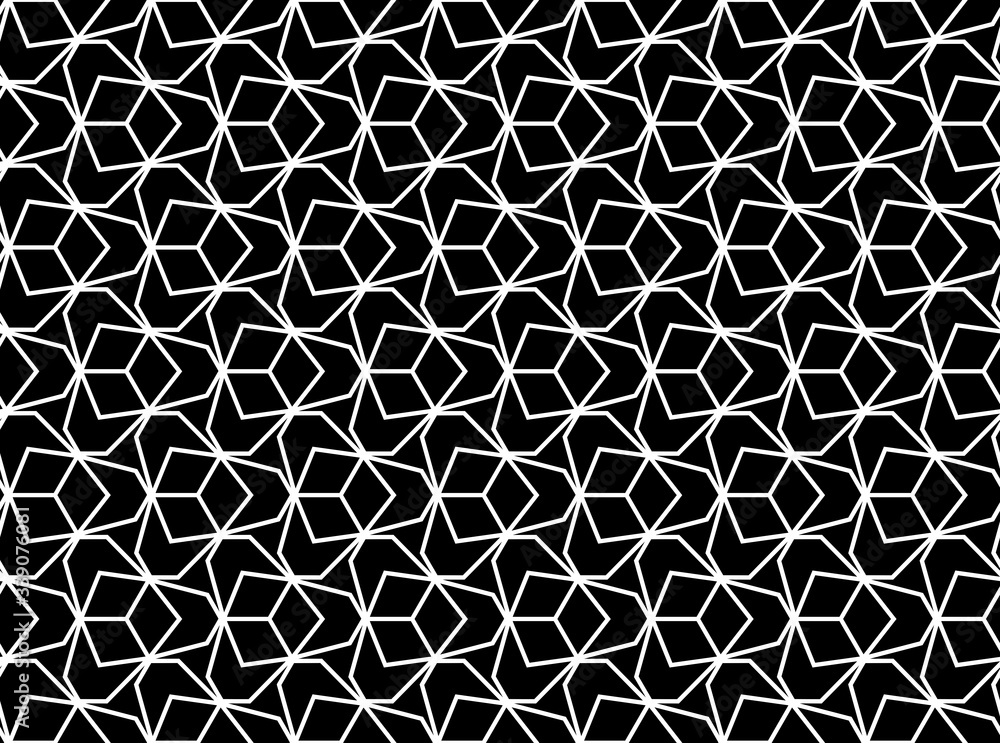 The geometric pattern with lines. Seamless vector background. White and black texture. Graphic modern pattern. Simple lattice graphic design The geometric pattern with lines. Seamless vector background. White and black texture. Graphic modern pattern. Simple lattice graphic design