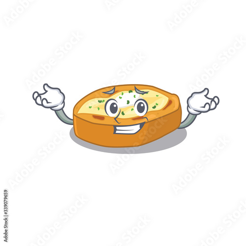 A picture of grinning baked potatoes cartoon design concept