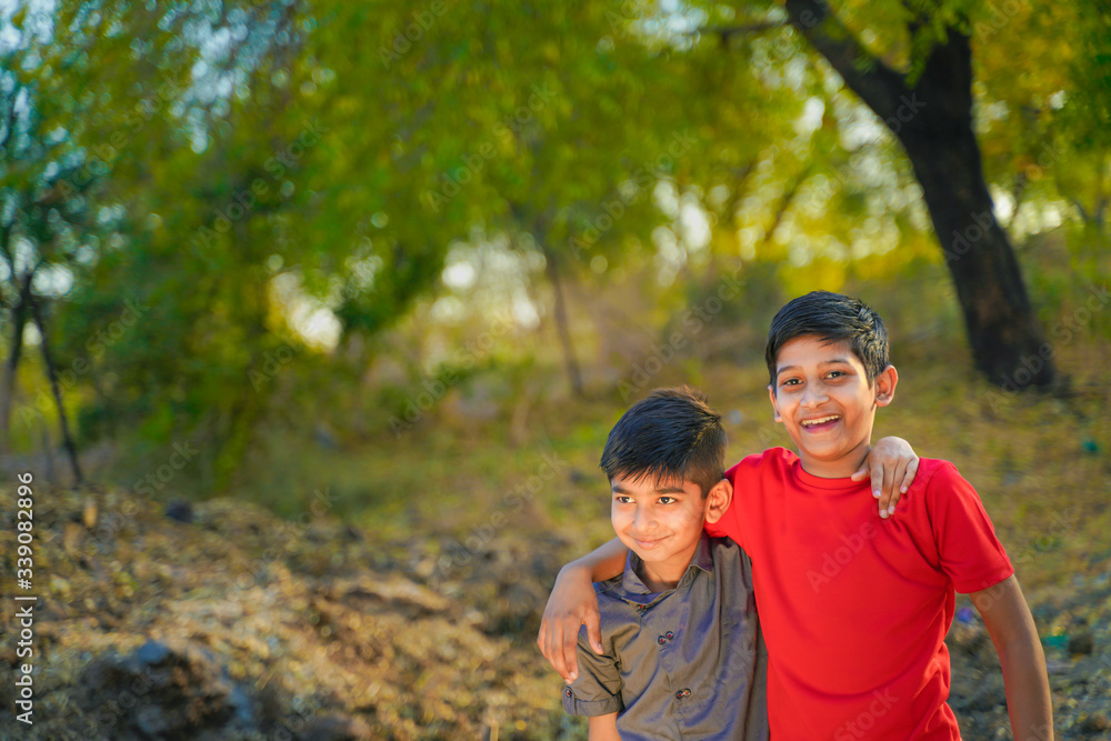 young indian rural kids portrait young indian rural kids portrait