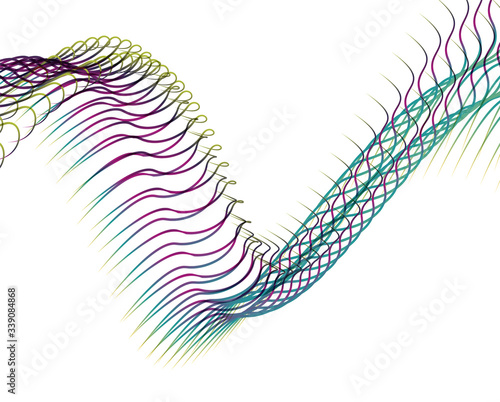 Abstract background blend wave line design for Wallpaper, Banner, Background, Card, Book Illustration, landing page