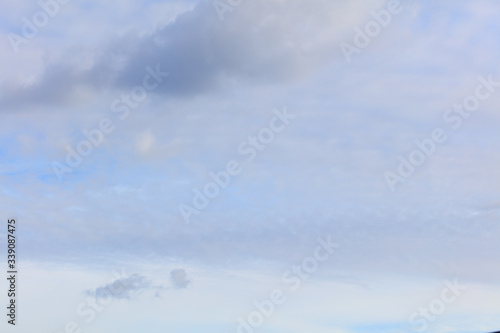 Clouds on a blue sky as a background