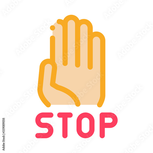 stop bullying icon vector. stop bullying sign. color symbol illustration © PikePicture